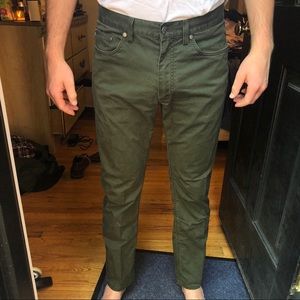 Brooks Brothers Dark green khakis